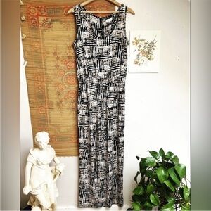 Calvin Klein Patterned Sleeveless Jumpsuit
